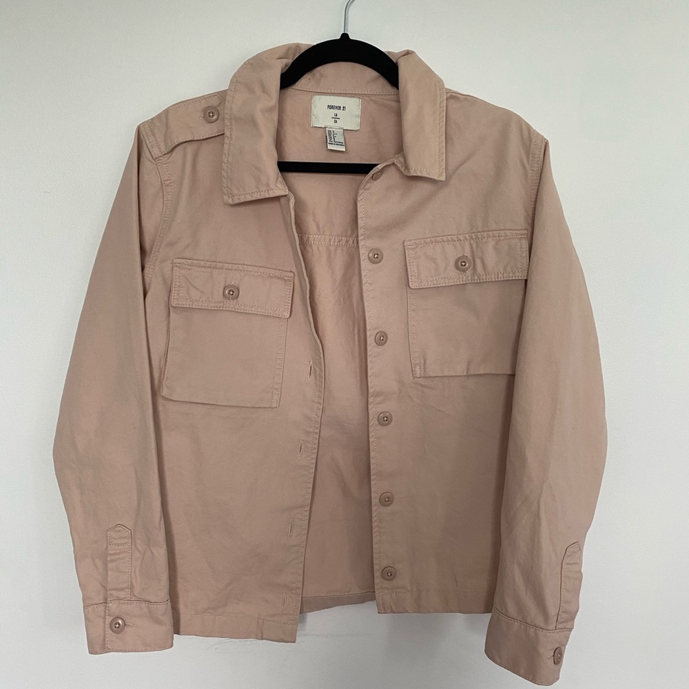 Pink Shirt Jacket
